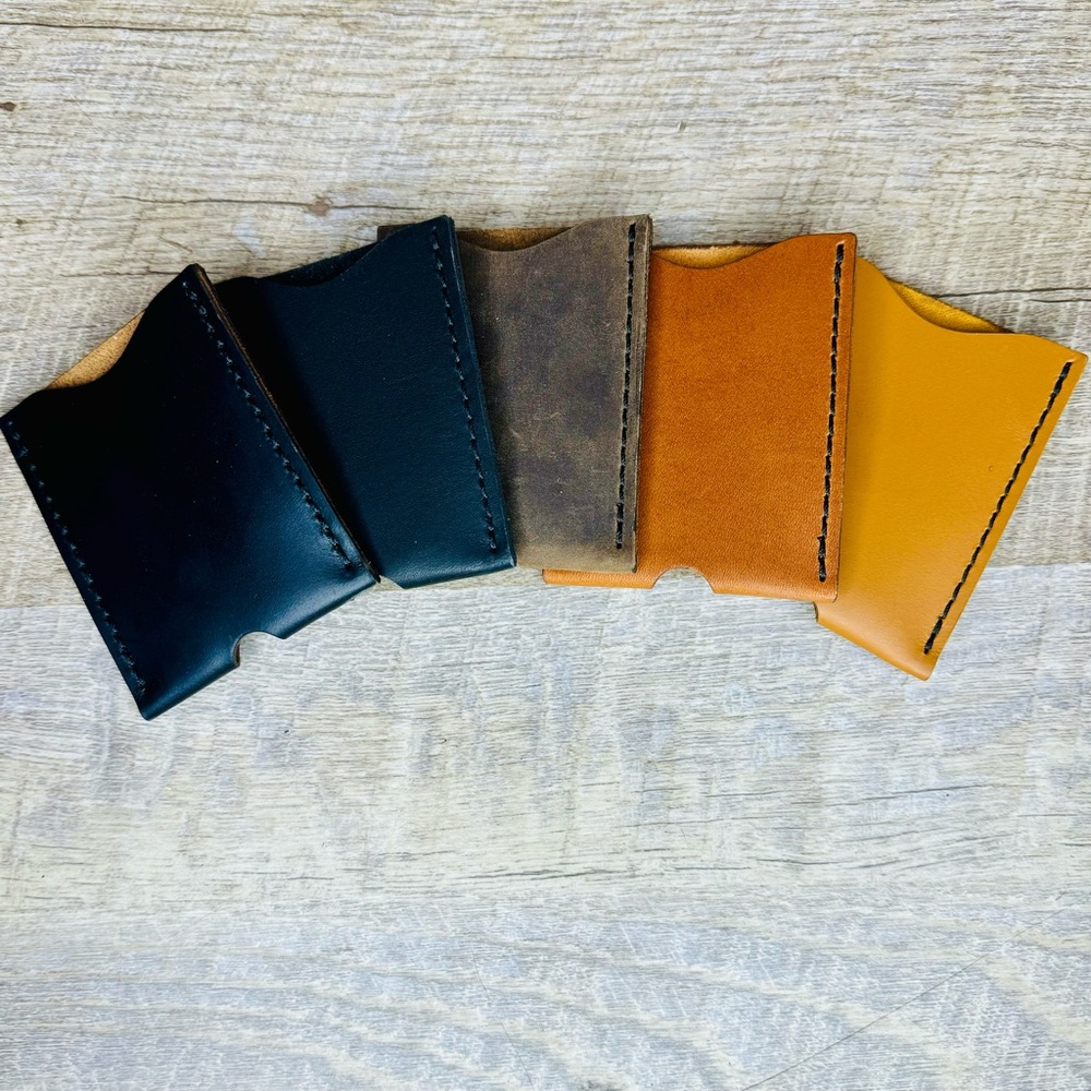 Leather Card Sleeve Wallet, Credit Card Holder, for Gift Cards too